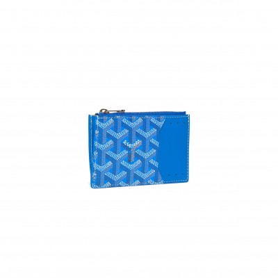 GOYARD BOURBON ZIPPED CARD HOLDER BOURBOPMLTY10CL10P (12.5*8.4*1cm)